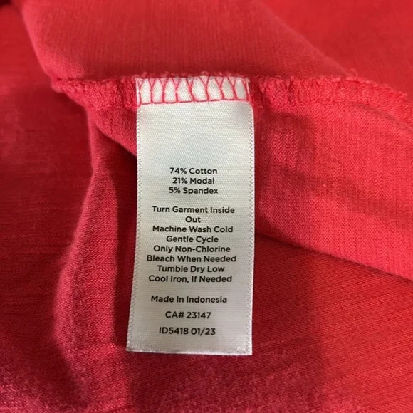 T by Talbots Women’s Size Large Petite Pink Tee - Picture 6 of 6
